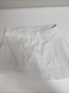 Tasc White Pleated Side Tennis Skirt